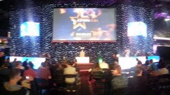 Panoramic Photo of The Copperbox Arena - A panoramic scrolling picture of the crowd seating at the Copperbox Arena, waiting for the matches to start.