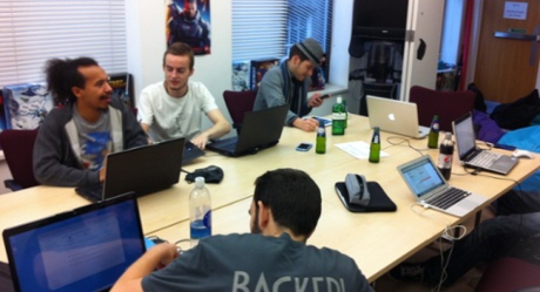 A group photo of all of us together. In this picture is Theo Chin, Karn Bianco, Andrew Smith, and Luc Shelton.